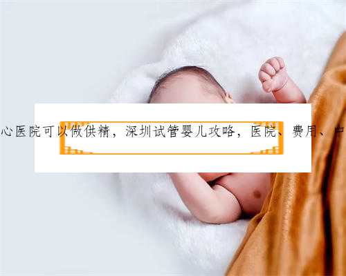 深圳中心医院可以做供精，深圳试管婴儿攻略，医院、费用、中介情况